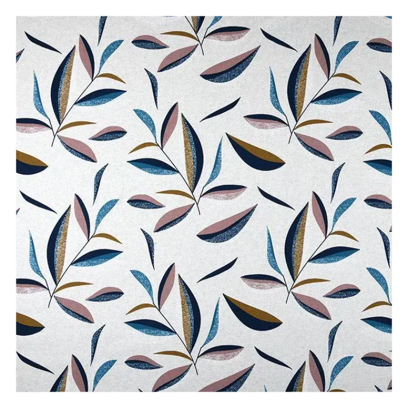 Tissus Au Mètre-STOF TISSU enduit 15 90% Coton 10% Polyester KENTIVA Marine Longueur exprimée en cm