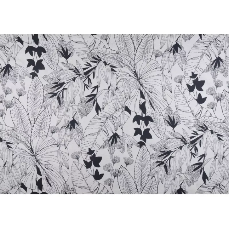 Tissus Au Mètre-STOF TISSU enduit 175 90% Coton10% Polyester  BENICIO Noir Longueur exprimée en cm