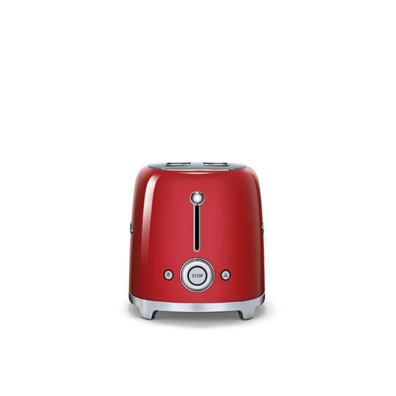 Grille-pains Et Toasters | Grille-pain Smeg-SMEG Toaster 2 Fentes Long Grille pain Années 50 Rouge