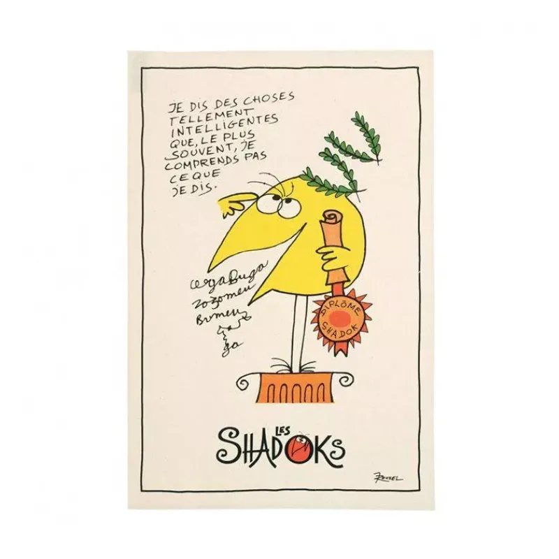 Torchons-T&B Maison Torchon Coton SHADOKS Intelligent