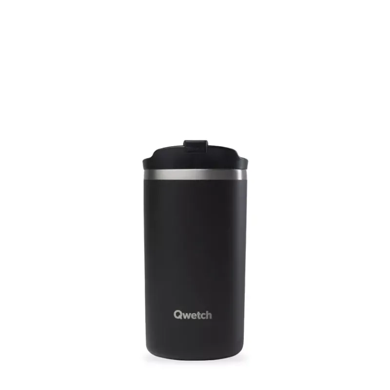 Tumblers Mugs Isotherme | Mugs-Qwetch TRAVEL MUG isotherme double paroi en Inox 350ml Noir mat