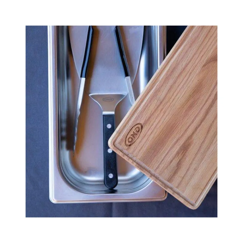 Ustensiles Et Accessoires Bbq Planchas Grills | Plancha Eno-ENO Ustensiles Plancha Spatule Pince Coffret du chef Bac gastro Planche à découper