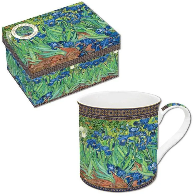 Mugs-Easy Life VAN GOGH coffret 1 mug 30cl en porcelaine Iris