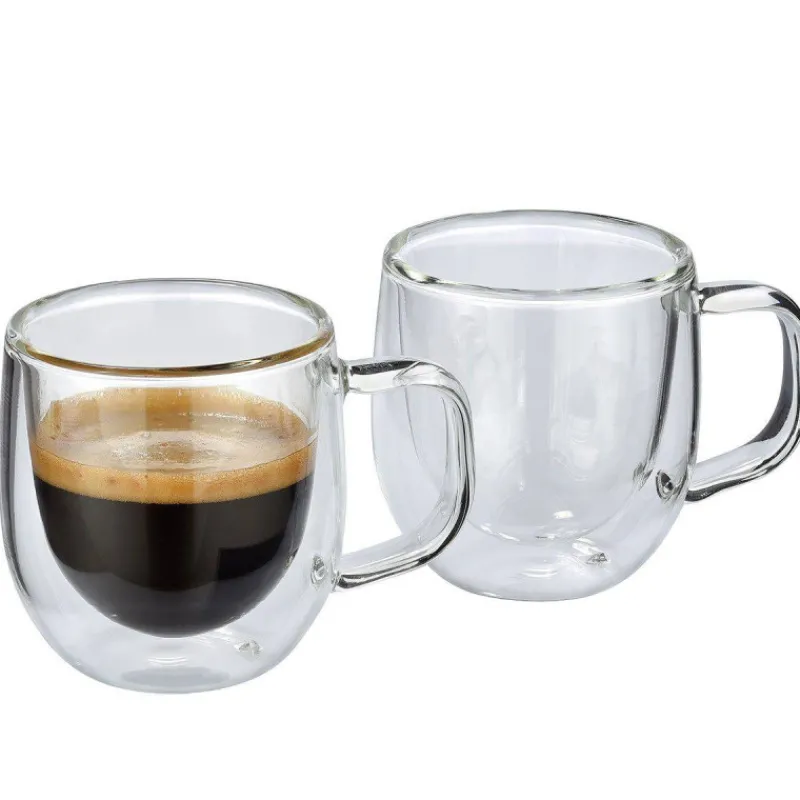 Tasses Expresso-cilio VENETO Tasse à café expresso en verre double paroi 80 ml - les 2