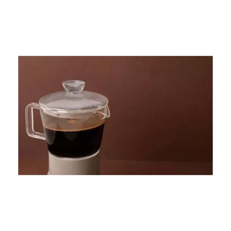 Cafetières Italiennes-Kitchen Craft VERONA Cafetière Italienne en Aluminium La Cafetière 6 Tasses Blanc Crème