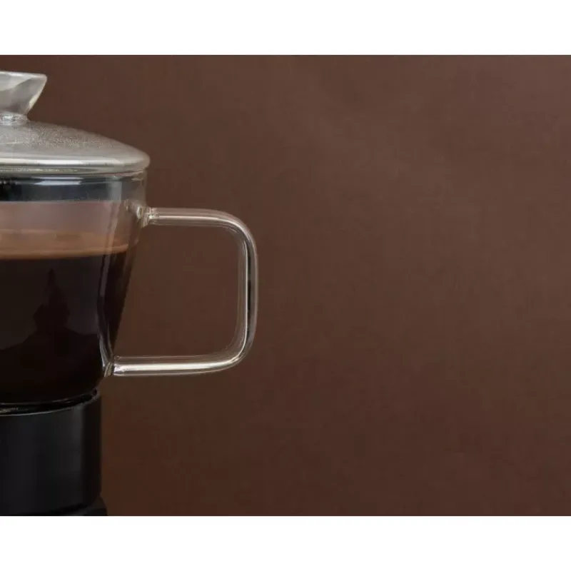 Cafetières Italiennes-Kitchen Craft VERONA Cafetière Italienne en Aluminium La Cafetière 6 Tasses Noir