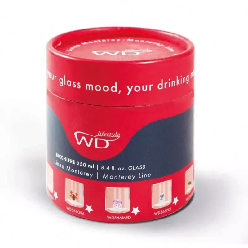 Gobelets-WD Lifestyle Verre Gobelet avec décor intérieur en verre coloré 25 cl Fleur Tournesol