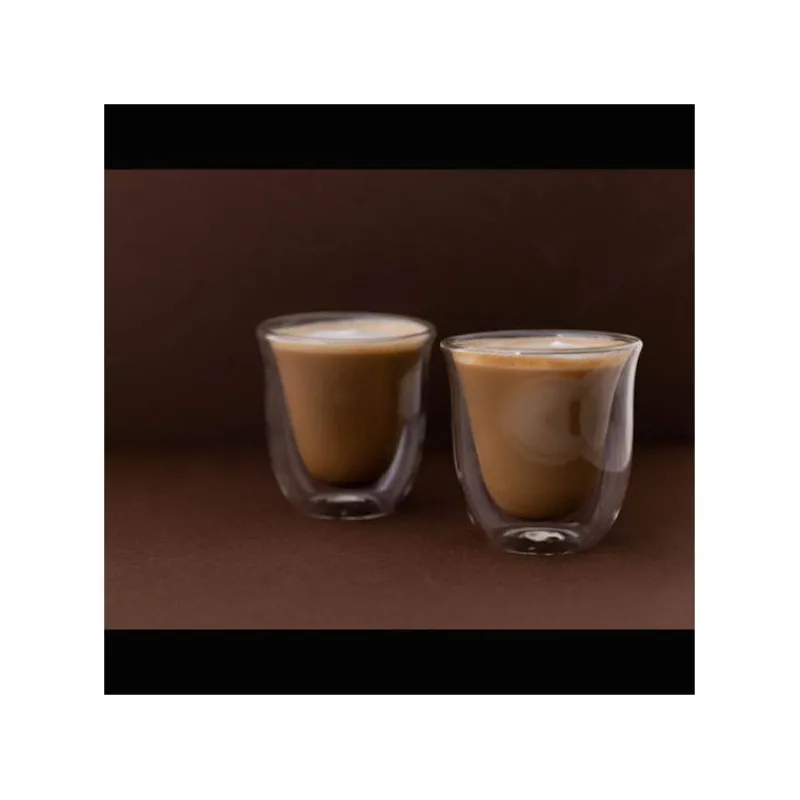 Tasses-Kitchen Craft Verre Tasse à café double paroi 200 ml La Cafetiere - les 2