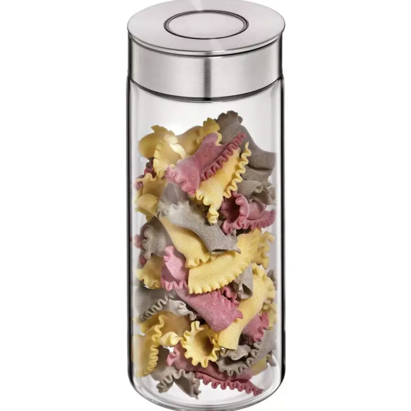 Boites Hermétiques-cilio VETRO boite de conservation hermétique verre et inox 1.4 L