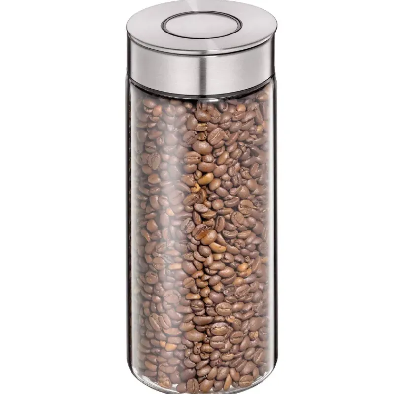 Boites Hermétiques-cilio VETRO boite de conservation hermétique verre et inox 1.4 L