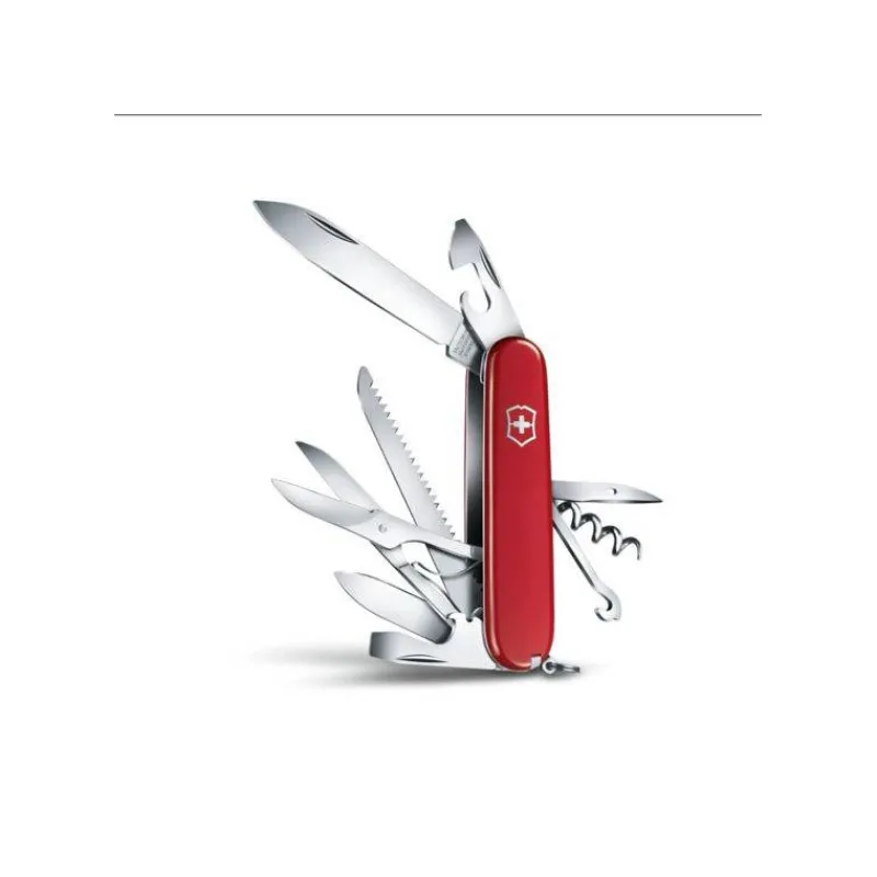 Couteaux De Poche | Couteaux Fermants-Victorinox Couteau Suisse fermant de poche multifonctions Forêt Huntsman Rouge