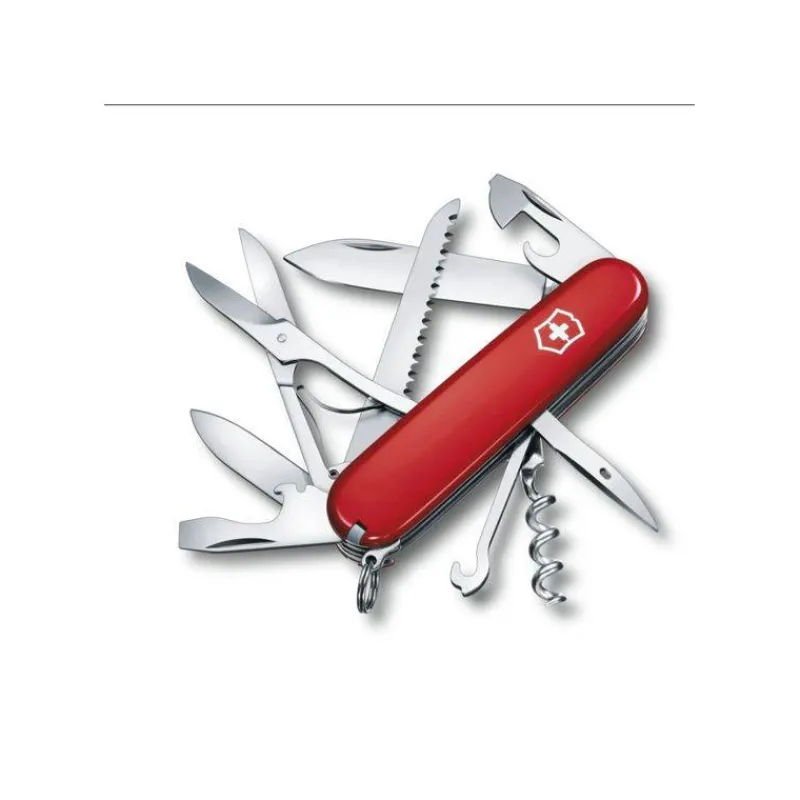 Couteaux De Poche | Couteaux Fermants-Victorinox Couteau Suisse fermant de poche multifonctions Forêt Huntsman Rouge
