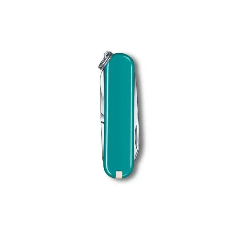 Couteaux De Poche | Couteaux Fermants-Victorinox Couteau Suisse fermant de poche multifonctions Porte Clé Classic SD Bleu Mountain Lake