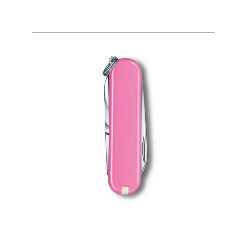 Couteaux De Poche | Couteaux Fermants-Victorinox Couteau Suisse fermant de poche multifonctions Porte Clé Classic SD Rose Cherry Blossom