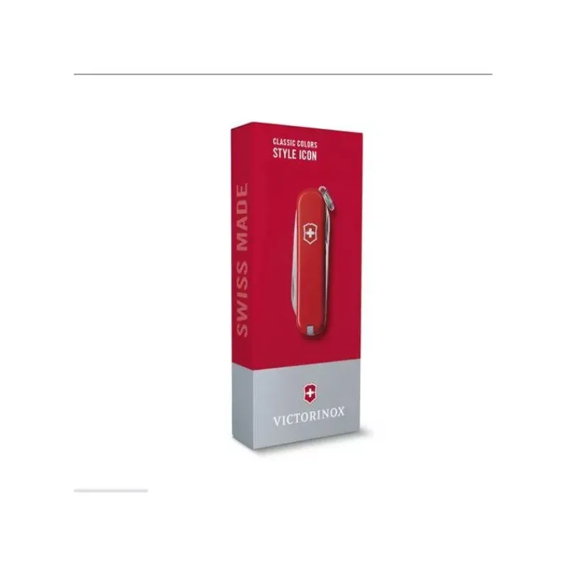Couteaux De Poche | Couteaux Fermants-Victorinox Couteau Suisse fermant de poche multifonctions Porte Clé Classic SD Rouge Style Icon