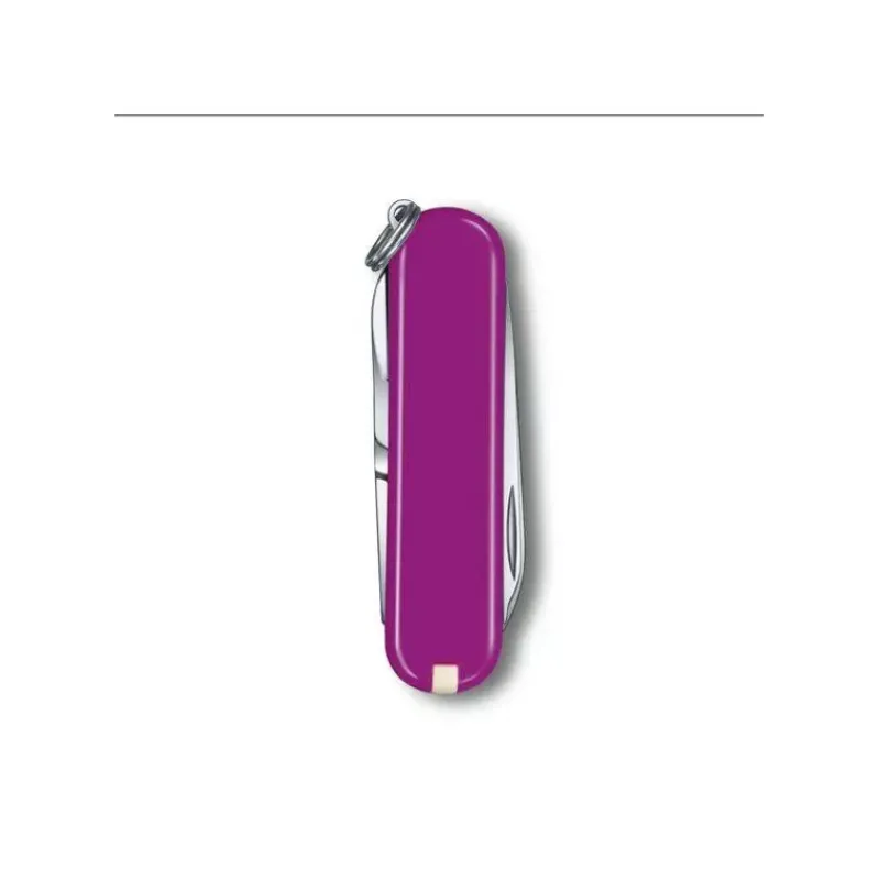 Couteaux De Poche | Couteaux Fermants-Victorinox Couteau Suisse fermant de poche multifonctions Porte Clé Classic SD Violet Tasty Grape