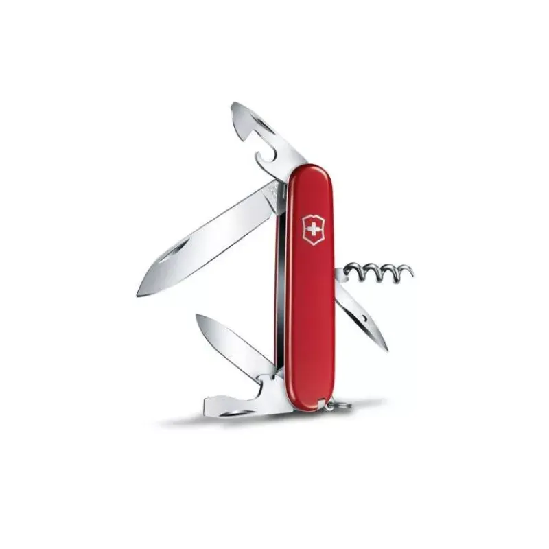 Couteaux De Poche | Couteaux Fermants-Victorinox Couteau Suisse fermant de poche multifonctions Spartan Rouge