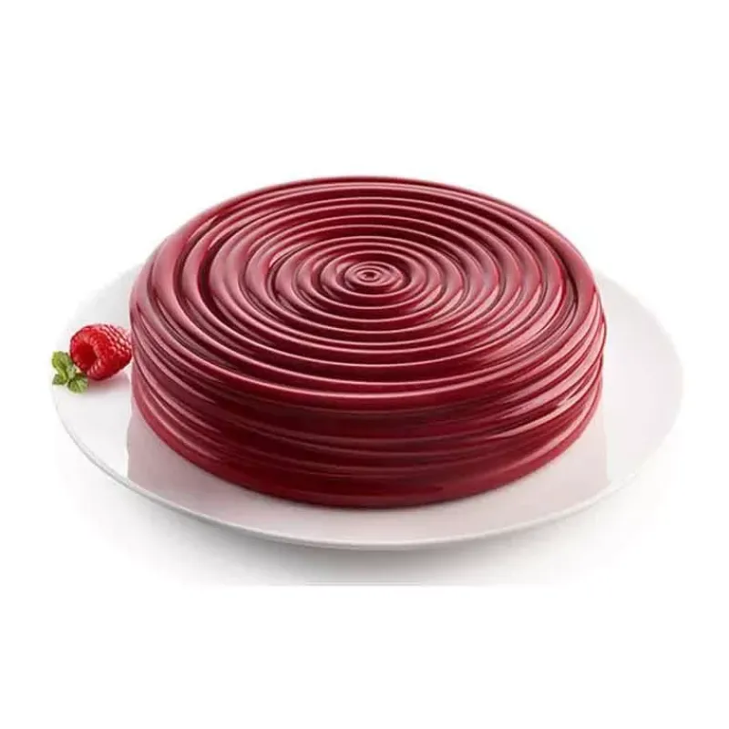 Moules Silikomart | Moules À Gâteaux Silicone-SilikoMart VINILE Moule rond en silicone 3Design D19.5 cm  SC