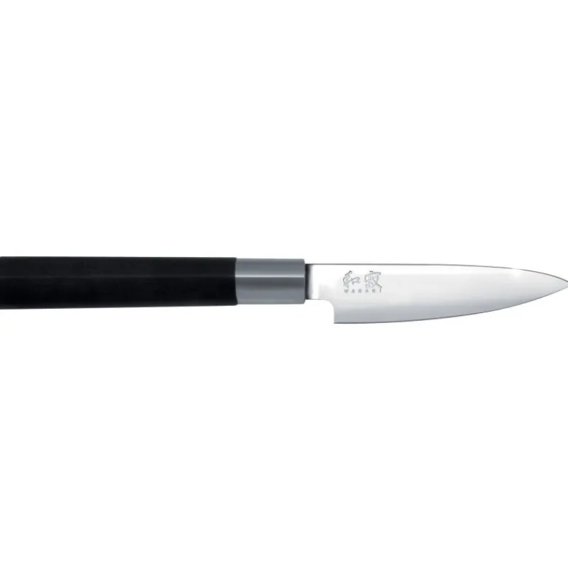 Couteaux Japonais | Couteaux D'office Japonais-KAI WASABI Black Couteau à légumes ou couteau d´office japonais 10 cm
